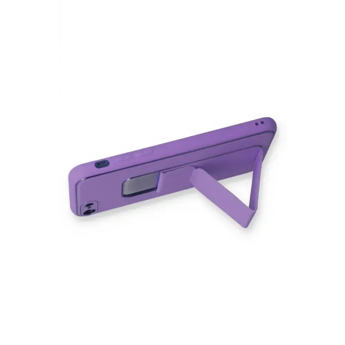 Lopard İphone 7 Kılıf Coco Deri Standlı Kapak - Koyu Lila