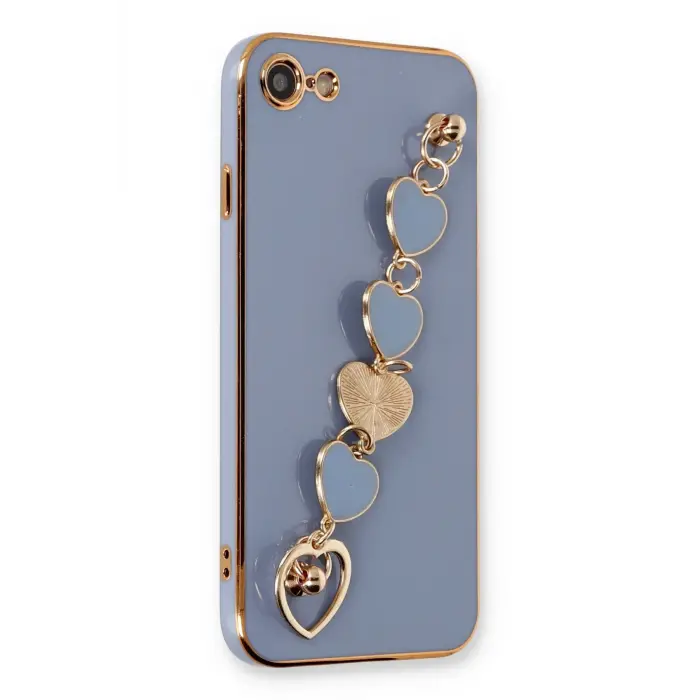 Lopard İphone 7 Kılıf Esila Silikon - Gri