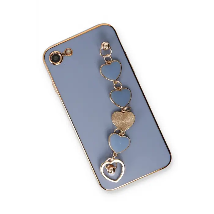 Lopard İphone 7 Kılıf Esila Silikon - Gri