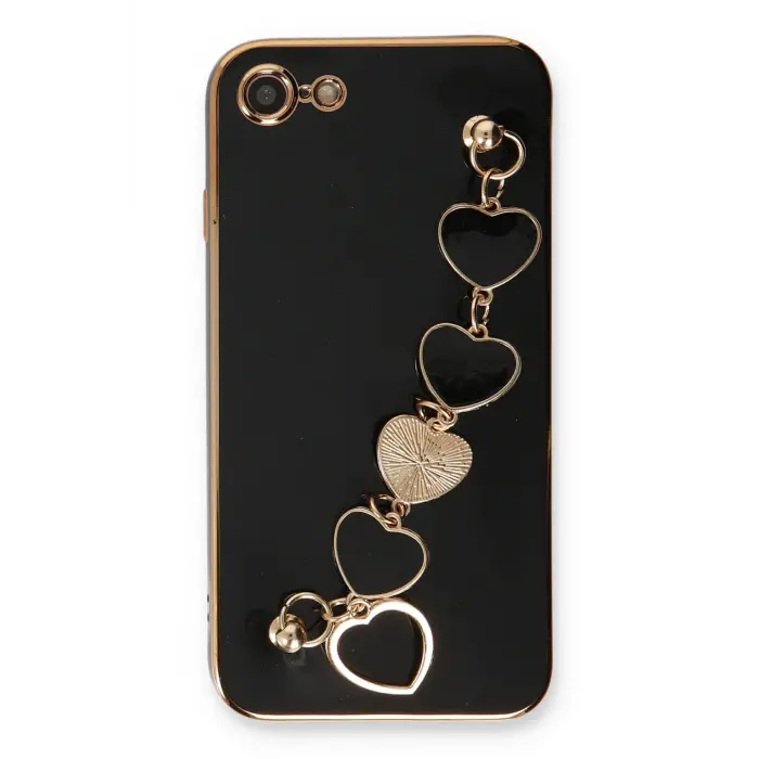 Lopard İphone 7 Kılıf Esila Silikon - Siyah