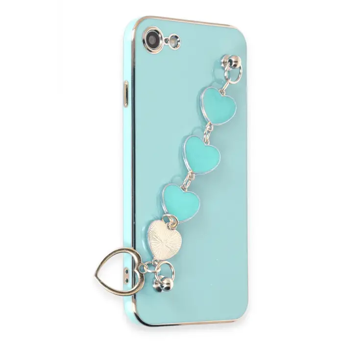 Lopard İphone 7 Kılıf Esila Silikon - Su Yeşili