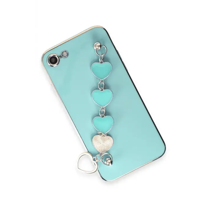 Lopard İphone 7 Kılıf Esila Silikon - Su Yeşili