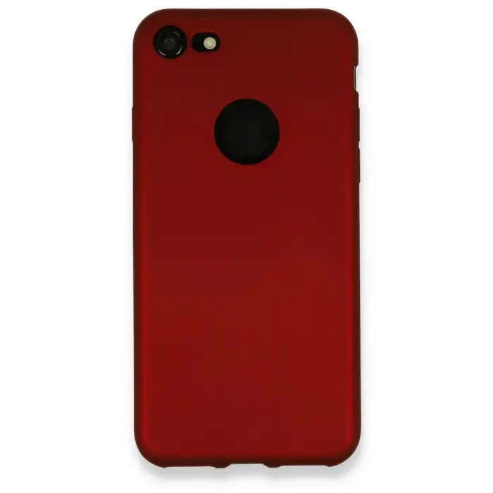 Lopard İphone 7 Kılıf First Silikon - Bordo