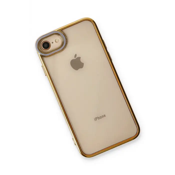 Lopard İphone 7 Kılıf Liva Lens Silikon - Lila