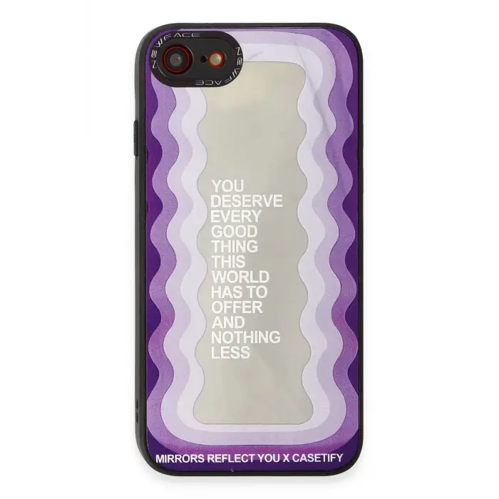 Lopard İphone 7 Kılıf Mirror Desenli Kapak - Mirror - 5