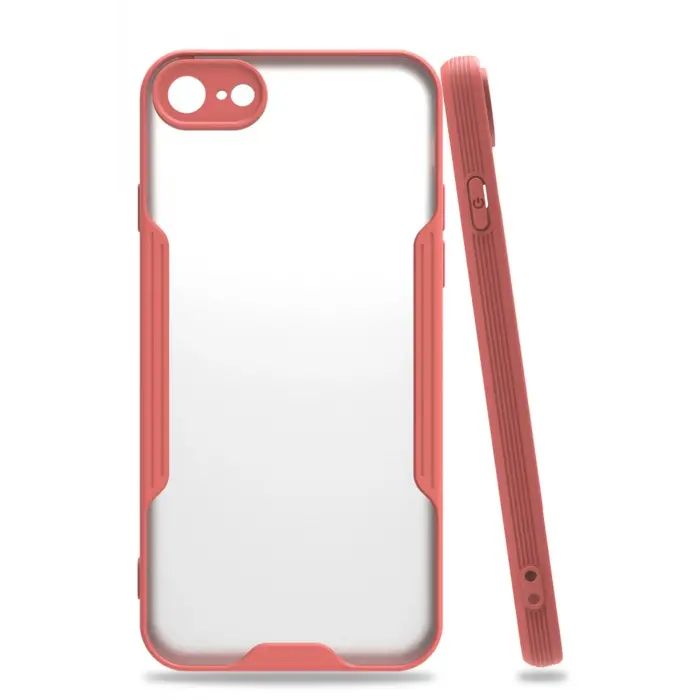 Lopard İphone 7 Kılıf Platin Silikon - Pembe