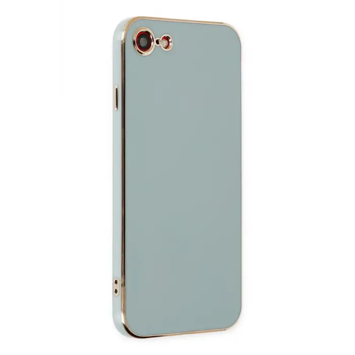 Lopard İphone 7 Kılıf Volet Silikon - Açık Yeşil