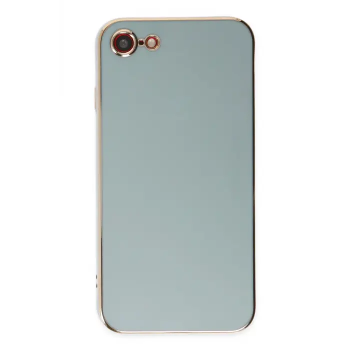 Lopard İphone 7 Kılıf Volet Silikon - Açık Yeşil