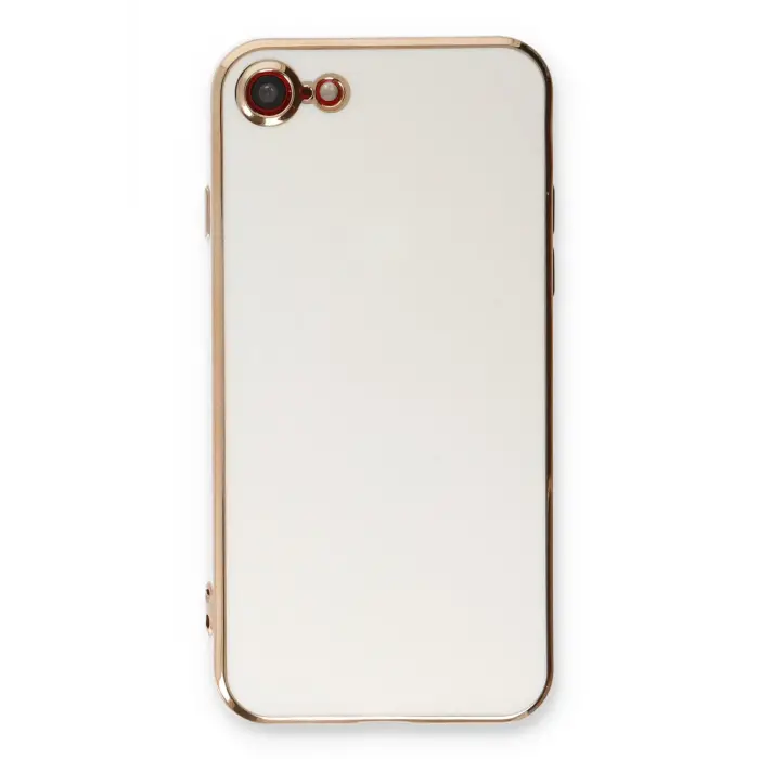 Lopard İphone 7 Kılıf Volet Silikon - Beyaz