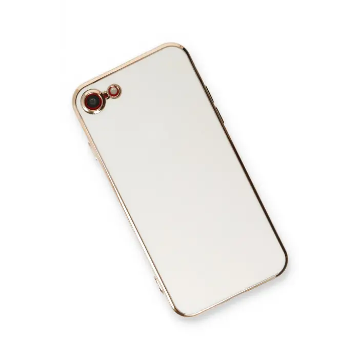 Lopard İphone 7 Kılıf Volet Silikon - Beyaz