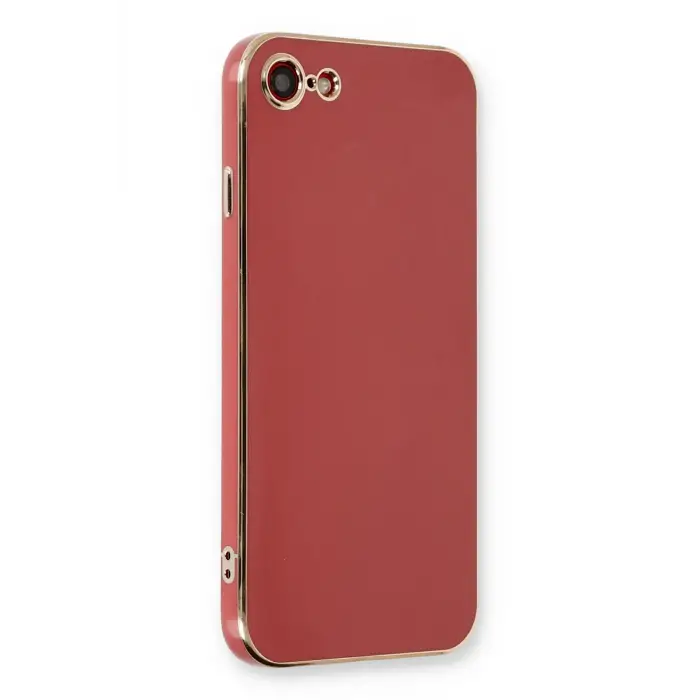 Lopard İphone 7 Kılıf Volet Silikon - Kırmızı