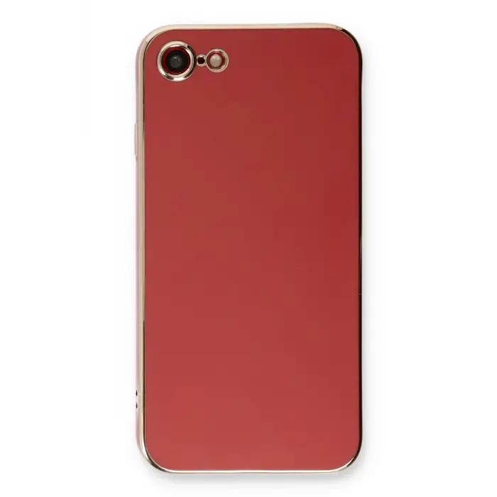 Lopard İphone 7 Kılıf Volet Silikon - Kırmızı