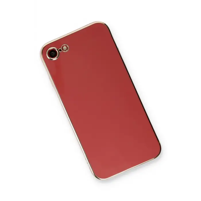 Lopard İphone 7 Kılıf Volet Silikon - Kırmızı