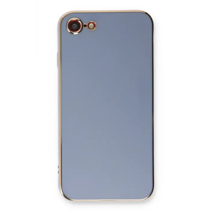 Lopard İphone 7 Kılıf Volet Silikon - Mavi