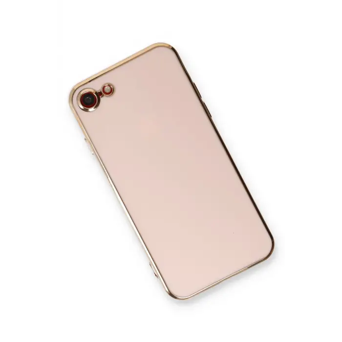 Lopard İphone 7 Kılıf Volet Silikon - Pembe