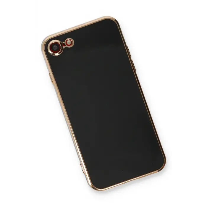 Lopard İphone 7 Kılıf Volet Silikon - Siyah