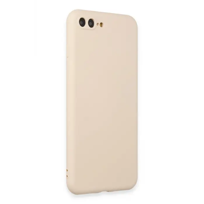 Lopard İphone 7 Plus Kılıf First Silikon - Krem