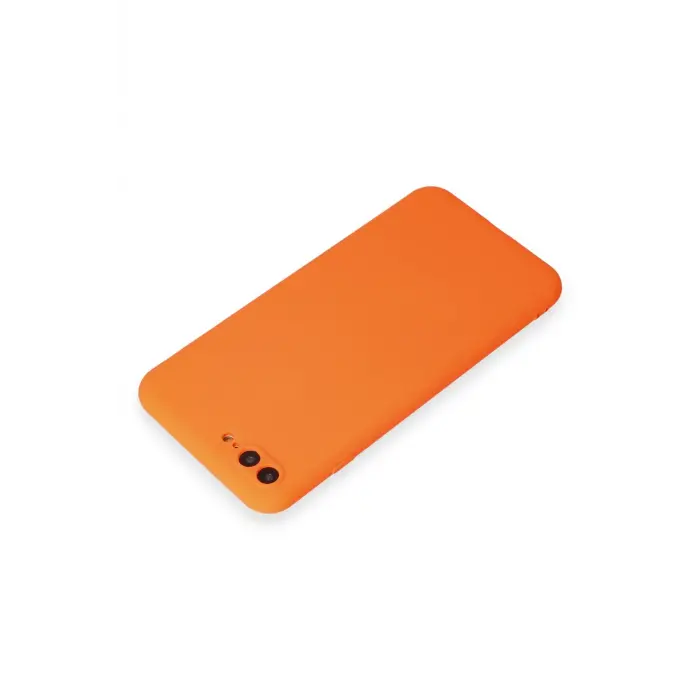 Lopard İphone 7 Plus Kılıf First Silikon - Turuncu