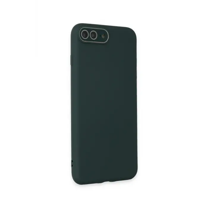 Lopard İphone 7 Plus Kılıf Lansman Glass Kapak - Koyu Yeşil