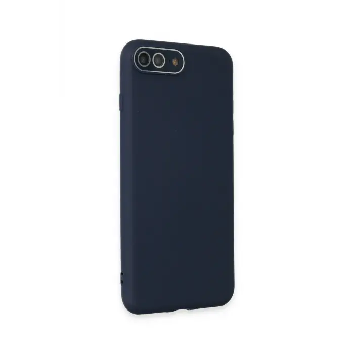 Lopard İphone 7 Plus Kılıf Lansman Glass Kapak - Lacivert