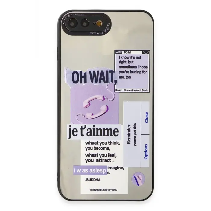 Lopard İphone 7 Plus Kılıf Mirror Desenli Kapak - Mirror - 4