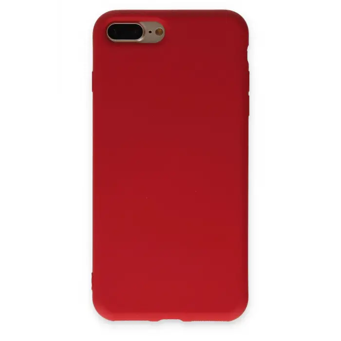 Lopard İphone 7 Plus Kılıf Nano İçi Kadife Silikon - Kırmızı