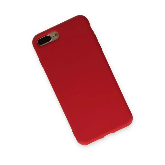 Lopard İphone 7 Plus Kılıf Nano İçi Kadife Silikon - Kırmızı