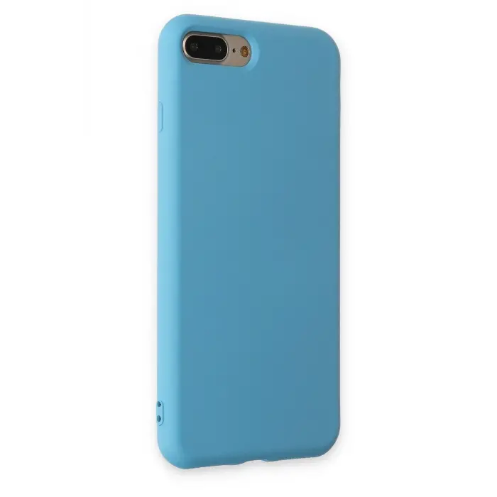 Lopard İphone 7 Plus Kılıf Nano İçi Kadife Silikon - Mavi