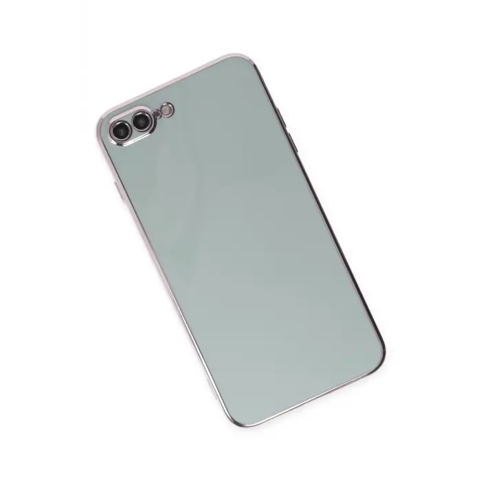 Lopard İphone 7 Plus Kılıf Volet Silikon - Açık Yeşil