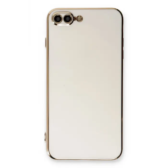 Lopard İphone 7 Plus Kılıf Volet Silikon - Beyaz