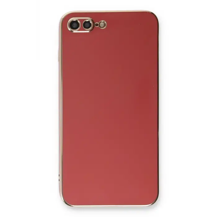 Lopard İphone 7 Plus Kılıf Volet Silikon - Kırmızı