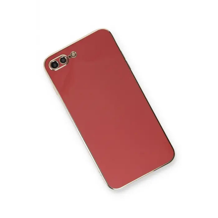 Lopard İphone 7 Plus Kılıf Volet Silikon - Kırmızı