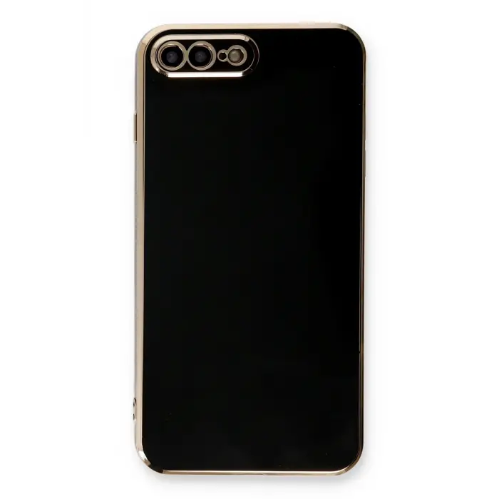 Lopard İphone 7 Plus Kılıf Volet Silikon - Siyah