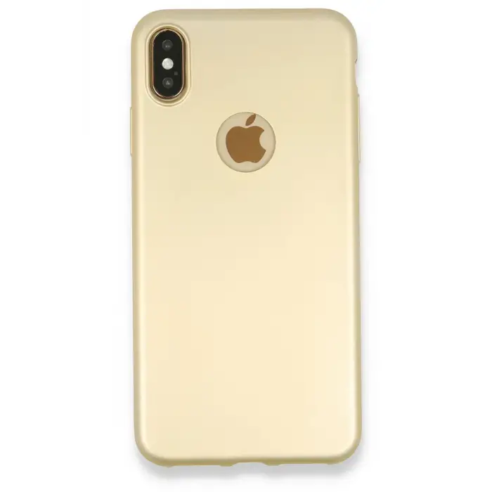 Lopard İphone Xs Max Kılıf First Silikon - Gold