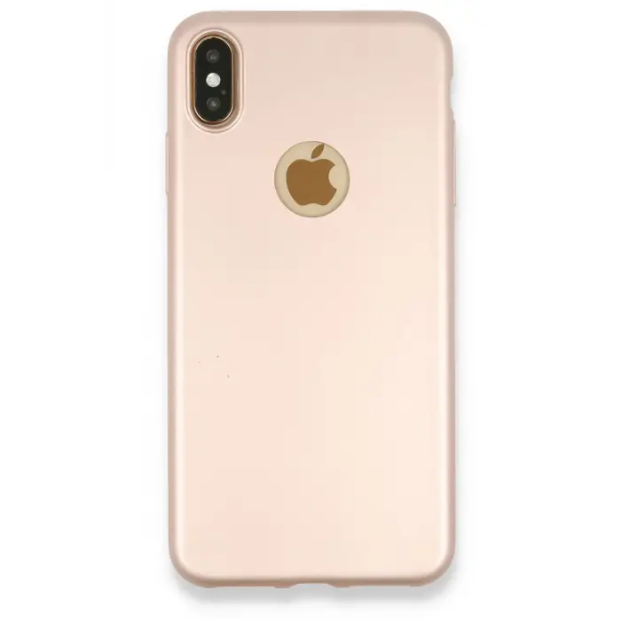 Lopard İphone Xs Max Kılıf First Silikon - Rose Gold