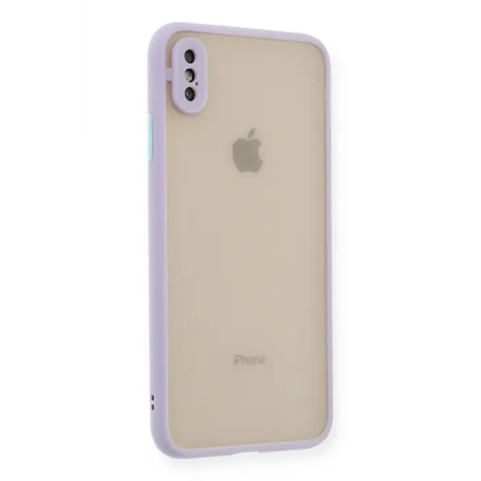Lopard İphone Xs Max Kılıf Montreal Silikon Kapak - Mor