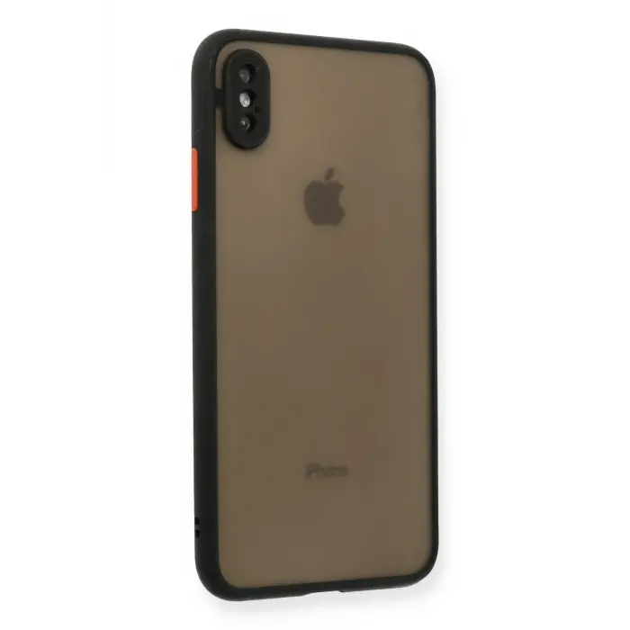Lopard İphone Xs Max Kılıf Montreal Silikon Kapak - Siyah