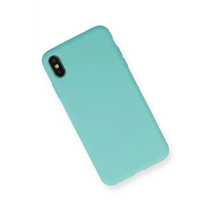 Lopard İphone Xs Max Kılıf Nano İçi Kadife Silikon - Turkuaz