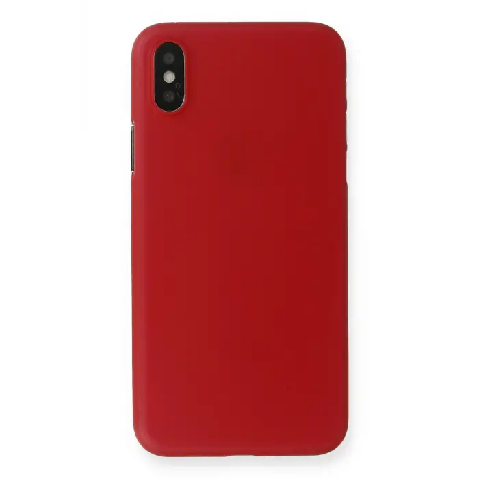 Lopard İphone Xs Max Kılıf Pp Ultra İnce Kapak - Kırmızı
