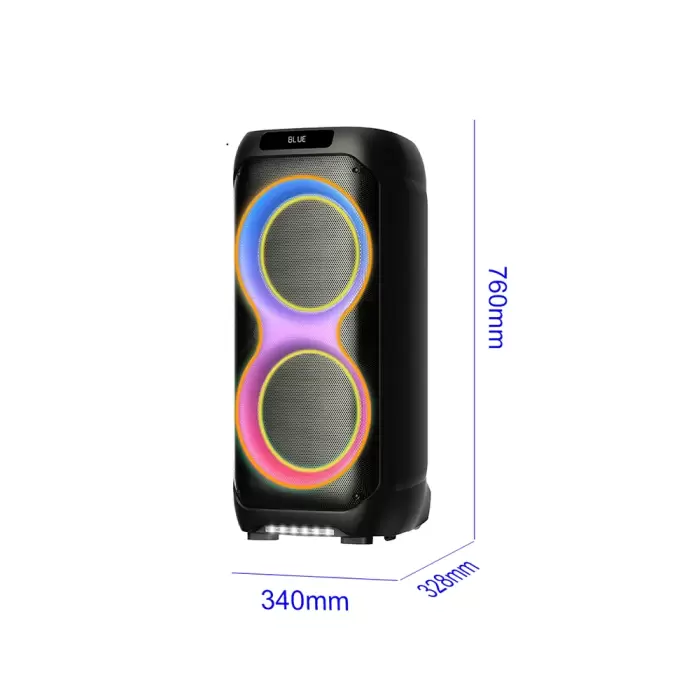 Lopard Lt-2131 Dijital Led Göstergeli Mikrofonlu Rgb Tws Çift 8 İnç Stereo Bass Kablosuz Karaoke Hoparlör