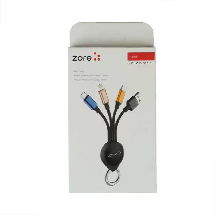 Lopard OKS 3 in 1 Usb Kablo
