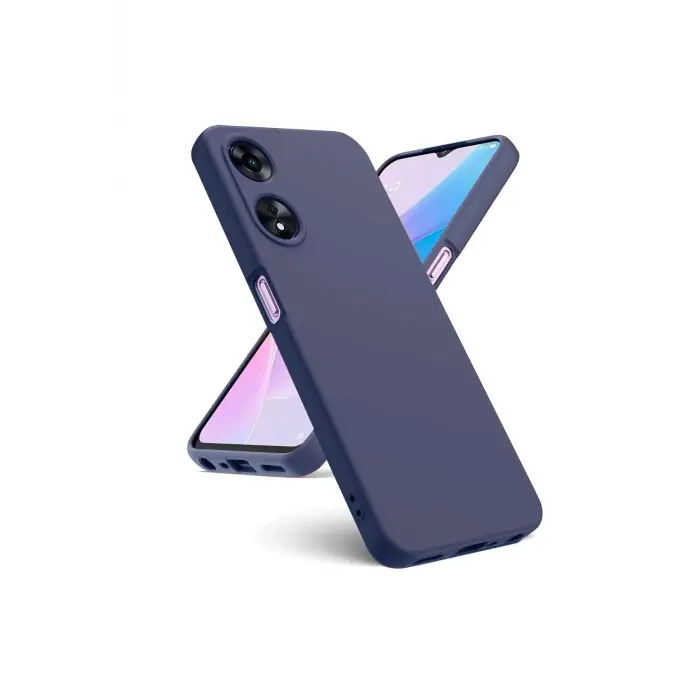 Lopard Oppo A38 Kılıf First Silikon - Lacivert