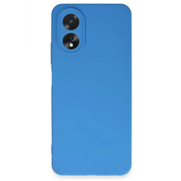 Lopard Oppo A38 Kılıf First Silikon - Mavi