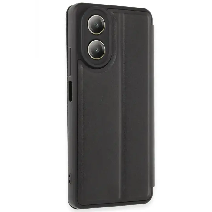 Lopard Oppo A38 Kılıf Flip Cover - Siyah