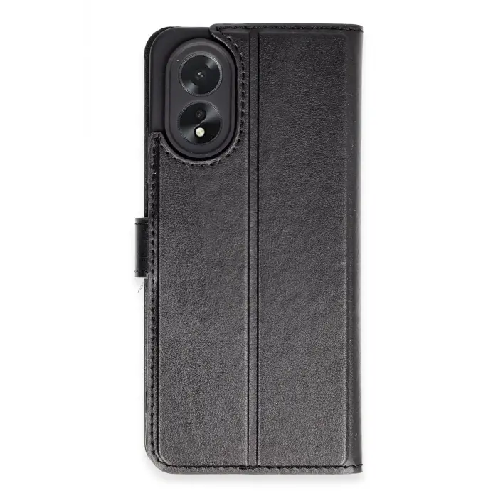 Lopard Oppo A38 Kılıf Trend S Plus Kapaklı Kılıf - Siyah