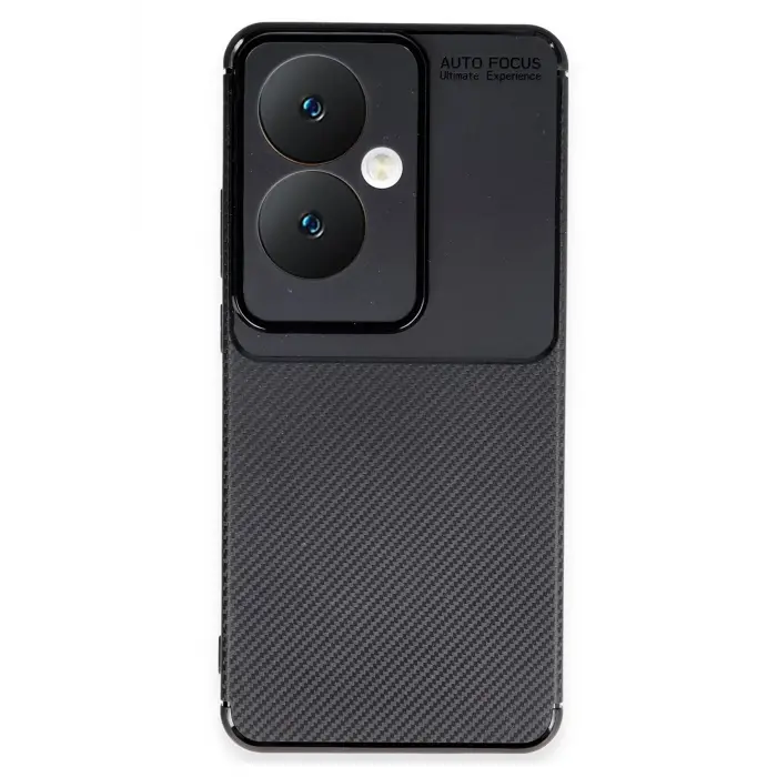 Lopard Oppo Reno 11f Kılıf Auto Focus Karbon Kapak - Siyah