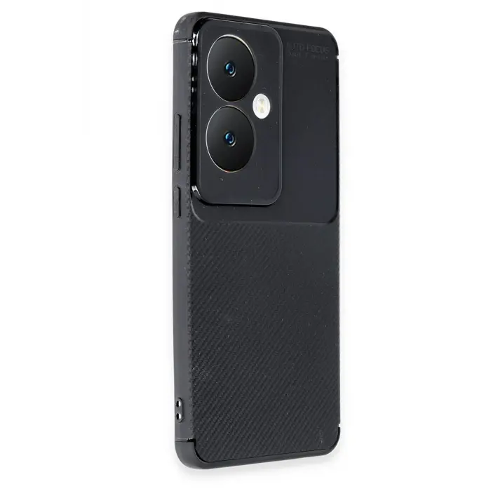 Lopard Oppo Reno 11f Kılıf Auto Focus Karbon Kapak - Siyah