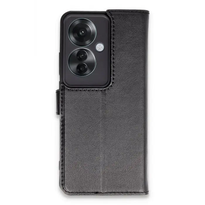 Lopard Oppo Reno 11f Kılıf Trend S Plus Kapaklı Kılıf - Siyah