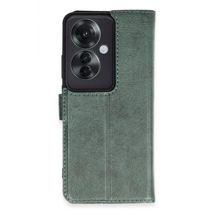 Lopard Oppo Reno 11f Kılıf Trend S Plus Kapaklı Kılıf - Yeşil