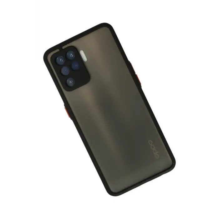 Lopard Oppo Reno 5 Lite Kılıf Montreal Silikon Kapak - Siyah